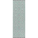Juniper 96 X 30 inch Ivory, Emerald, Charcoal Rug