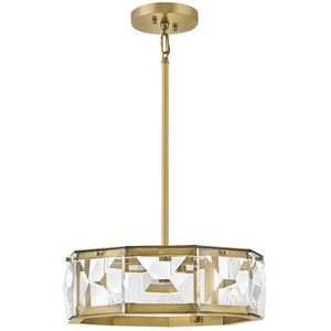 Jolie LED 19.5 inch Heritage Brass Foyer Light Ceiling Light, Semi-Flush Mount