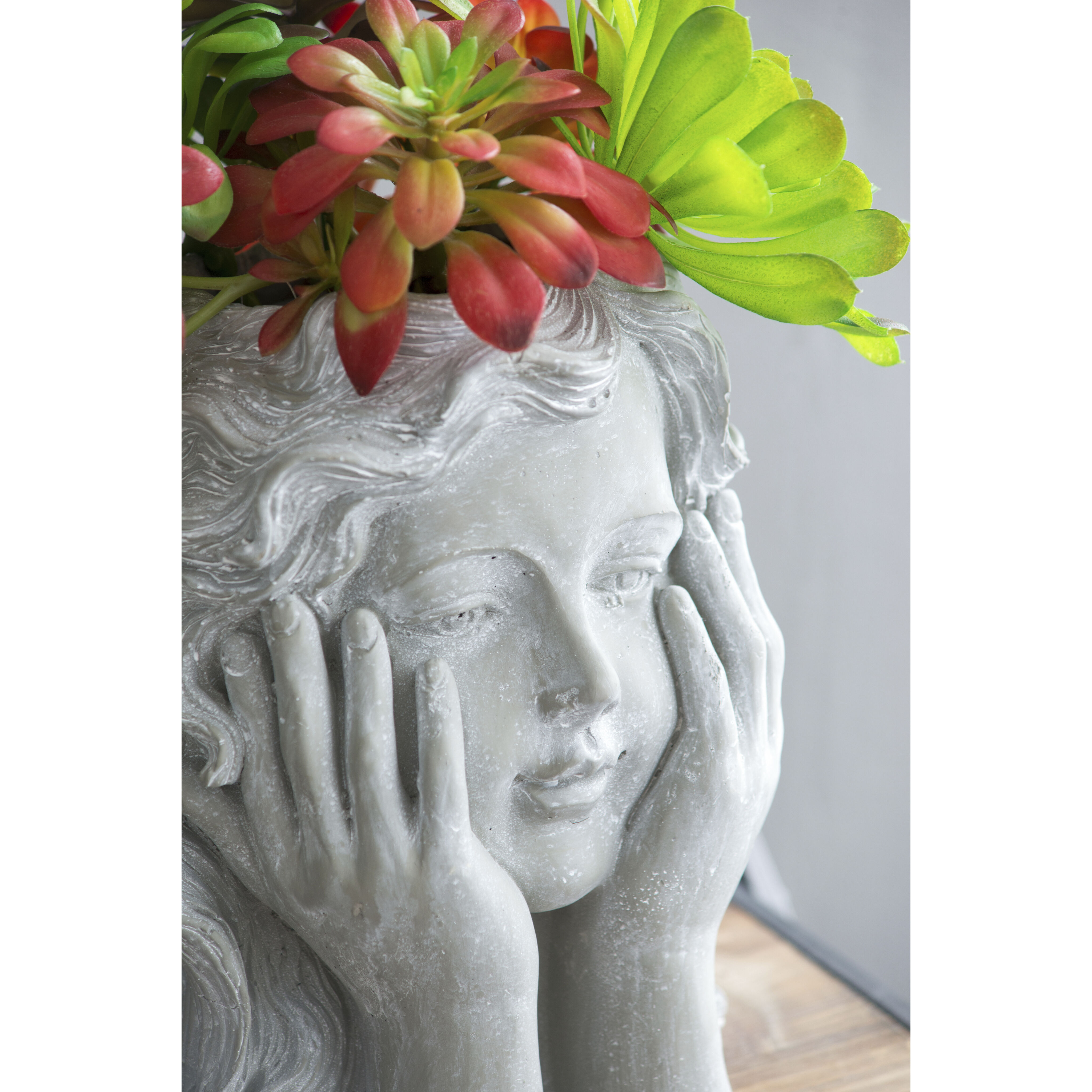 Girl Gray Planter