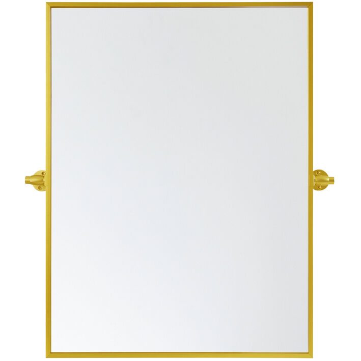 Everly 32 X 24 inch Gold Mirror