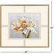 A Rose is a Rose / Parchement Petals White and Beige and Green and Metallic Framed Art, The Studio