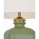 Thomas O'Brien Josy 17 inch 1.7 watt Silk Green Cordless Table Lamp Portable Light