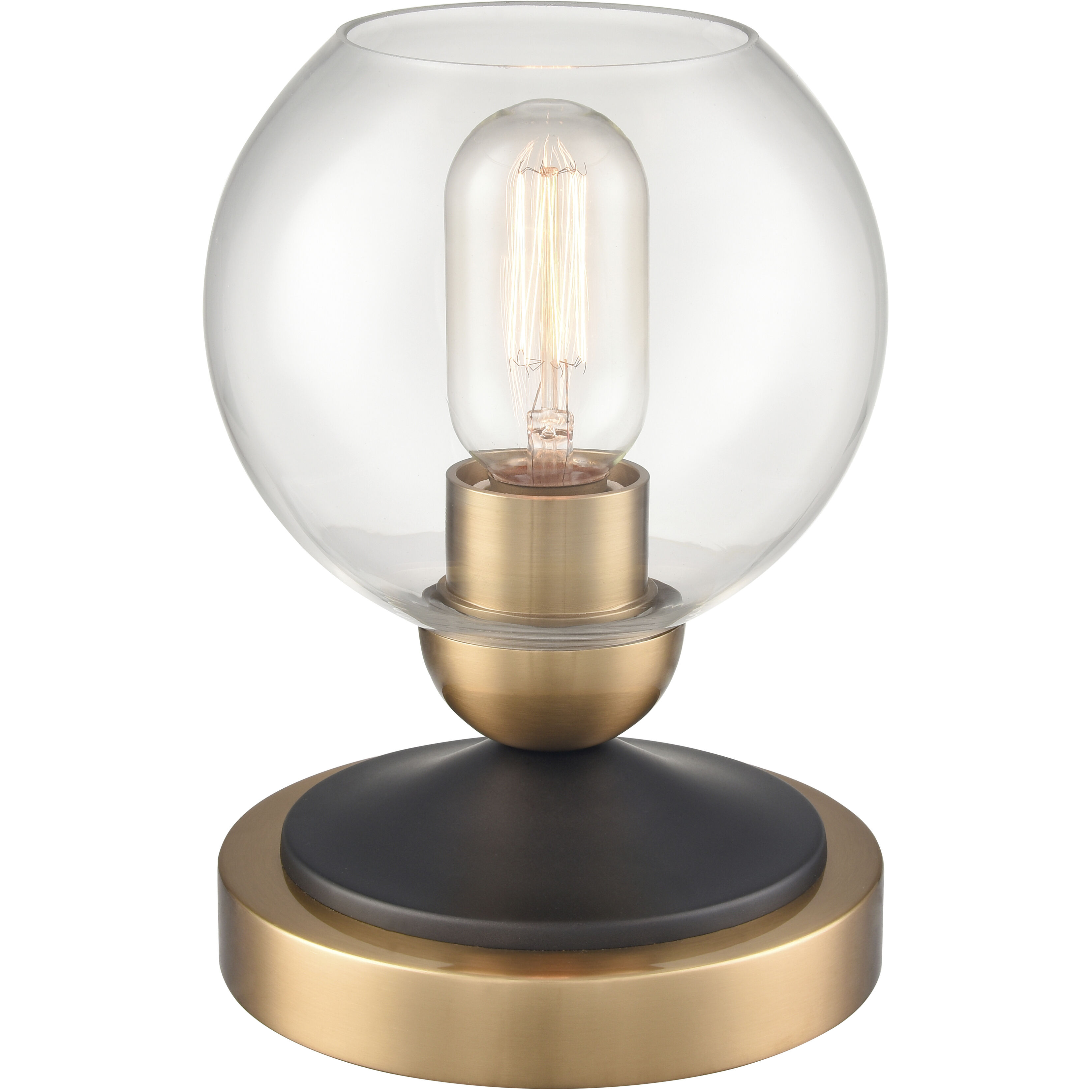 Boudreaux 8 inch 60 watt Aged Brass Table Lamp Portable Light