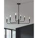 Catalina 6 Light 32 inch Matte Black Chandelier Ceiling Light