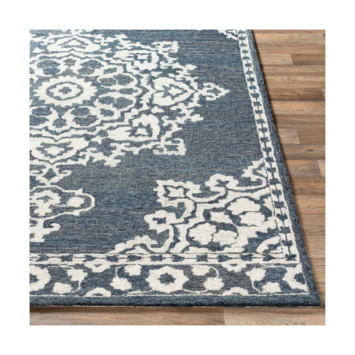 Granada 72 X 72 inch Charcoal/Cream Rugs in 6 Ft Round