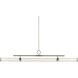 Riven Linear Chandelier Ceiling Light in Polished Nickel