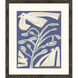 Block Flock Blue and Green and Yellow Framed Art