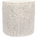 Trunk 17 X 17 inch White Fiber Cement Side Table