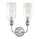 Lafayette 2 Light 12.5 inch Polished Nickel Wall Sconce Wall Light