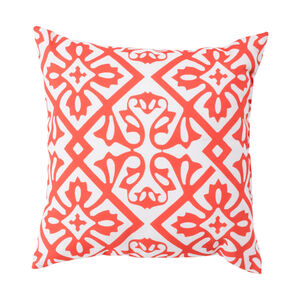 Binghamton 26 X 26 inch Coral and Blush Outdoor Throw Pillow
