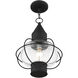 Newburyport 1 Light 12 inch Black Outdoor Pendant Lantern