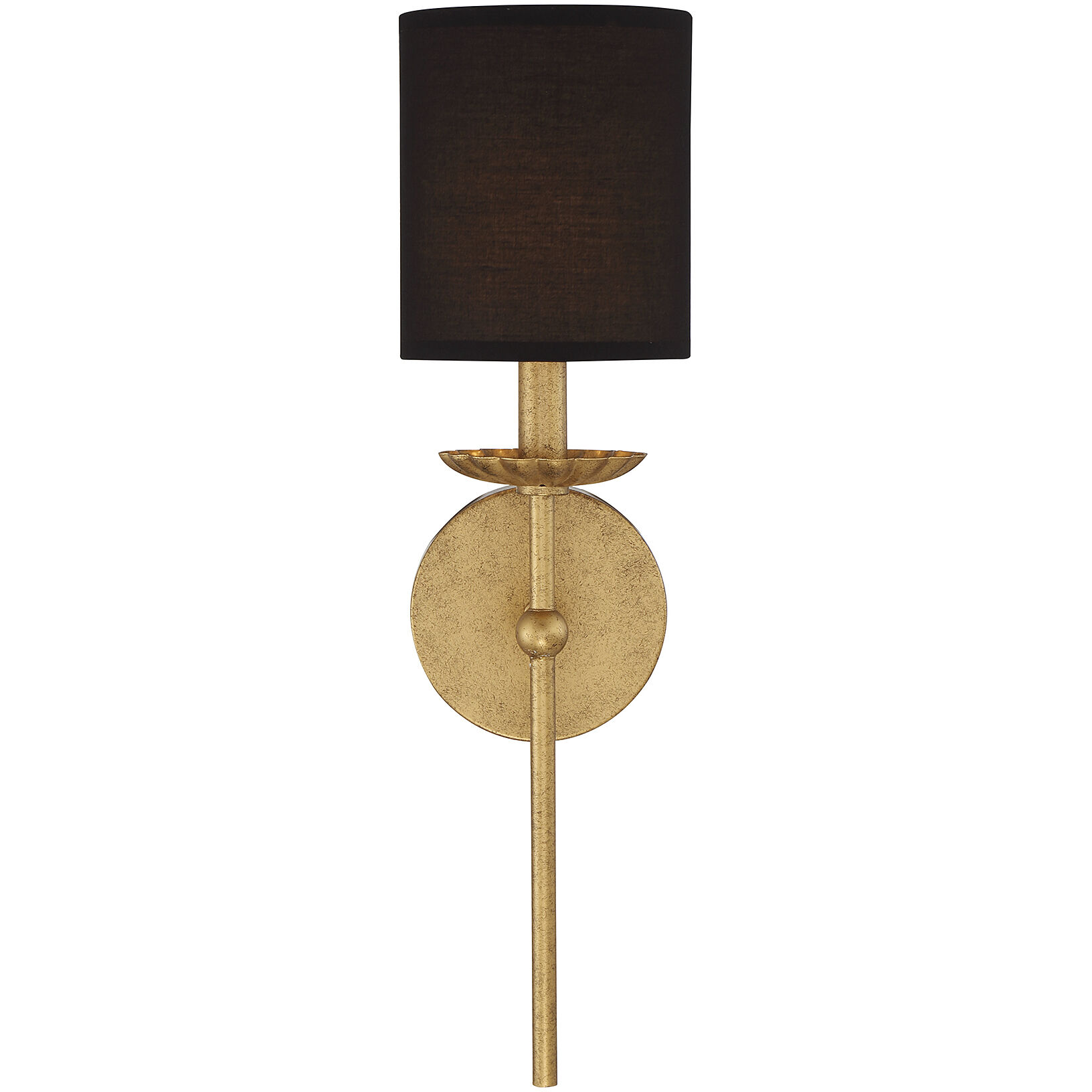 Vintage 1 Light 5 inch True Gold Wall Sconce Wall Light