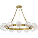 Coco 12 Light 32 inch Lacquered Brass Chandelier Ceiling Light