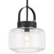 Wickglow 1 Light 11 inch Dark Matte Black Pendant Ceiling Light