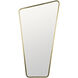 Juliet 51 X 35 inch Antique Brass Mirror