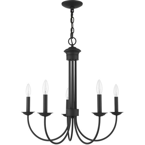 Estate 5 Light 25 inch Black Chandelier Ceiling Light