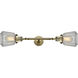 Franklin Restoration Chatham LED 16 inch Antique Brass Bath Vanity Light Wall Light in Clear Glass, Franklin Restoration
