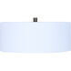 Rexton 2 Light 13 inch Matte White and Gold Semi-Flush Mount Ceiling Light