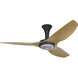 Haiku 52 inch Black with Caramel Wood Grain Blades Outdoor Ceiling Fan