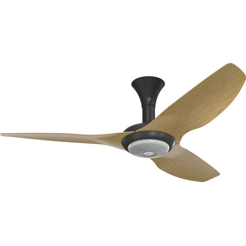 Haiku 52 inch Black with Caramel Wood Grain Blades Outdoor Ceiling Fan