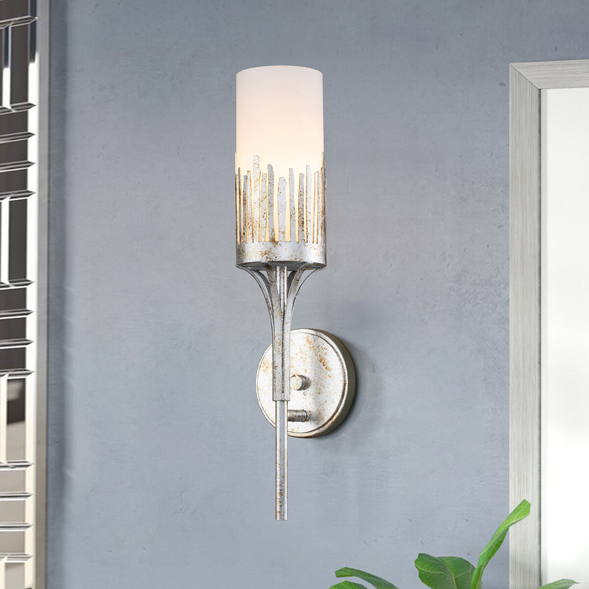 Manor 1 Light Silver ADA Wall Sconce Wall Light