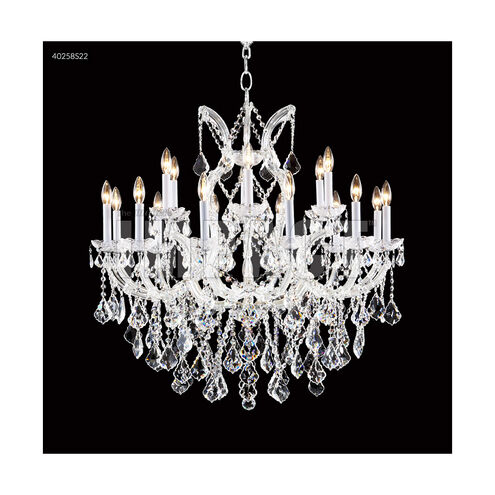 Maria Theresa 19 Light 37 inch Silver Crystal Chandelier Ceiling Light