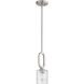Collins 1 Light 5.13 inch Brushed Polished Nickel Mini Pendant Ceiling Light