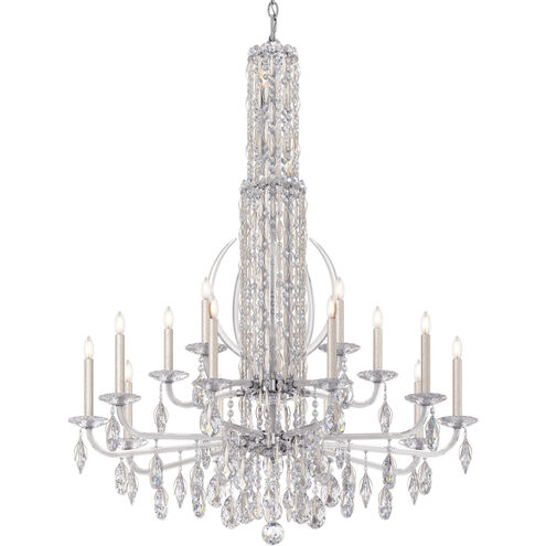 Siena 17 Light Antique Silver Chandelier Ceiling Light in Radiance