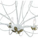 Katarina 7 Light 28 inch Antique White with Antique Brass Accents Chandelier Ceiling Light