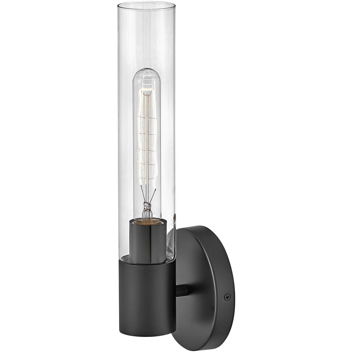 Shea LED 5.25 inch Black Bath Light Wall Light