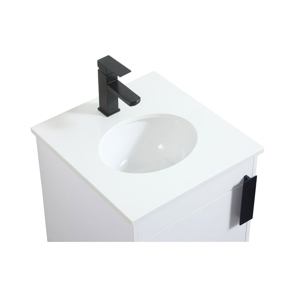 Eugene 19 X 18 X 33.5 inch White Vanity Sink Set