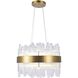 Canada LED 23.6 inch Matte Brass Chandelier Ceiling Light