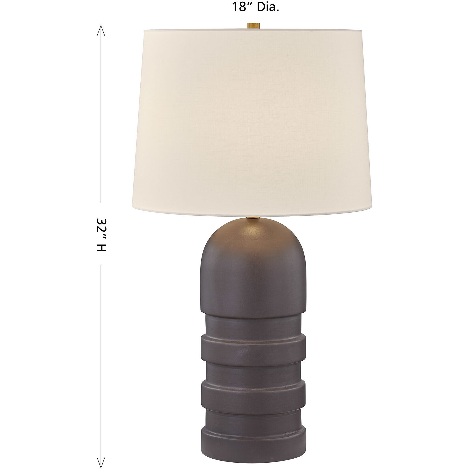 Wehunt 32 inch 100.00 watt Brown Table Lamp Portable Light, Coco & Dash