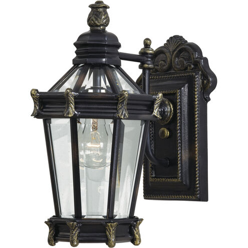 Stratford Hall 1 Light 15 inch Heritage/Gold Outdoor Wall Mount, Great Outdoors