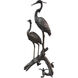 Herons on Branch 68 X 31 inch Sculpture