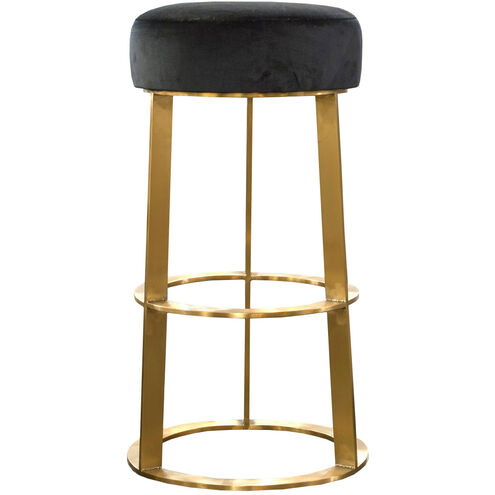 Ainsley 30 inch Brushed Gold/Black Stool