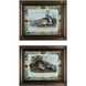 Rabbits Antique Gold Leaf with Antique Gold Framed Wall Art