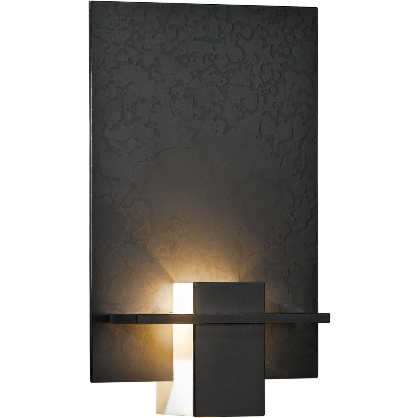 Aperture 1 Light 8.1 inch Dark Smoke ADA Sconce Wall Light in White Art