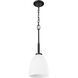 Naya 1 Light 8 inch Matte Black Pendant Ceiling Light