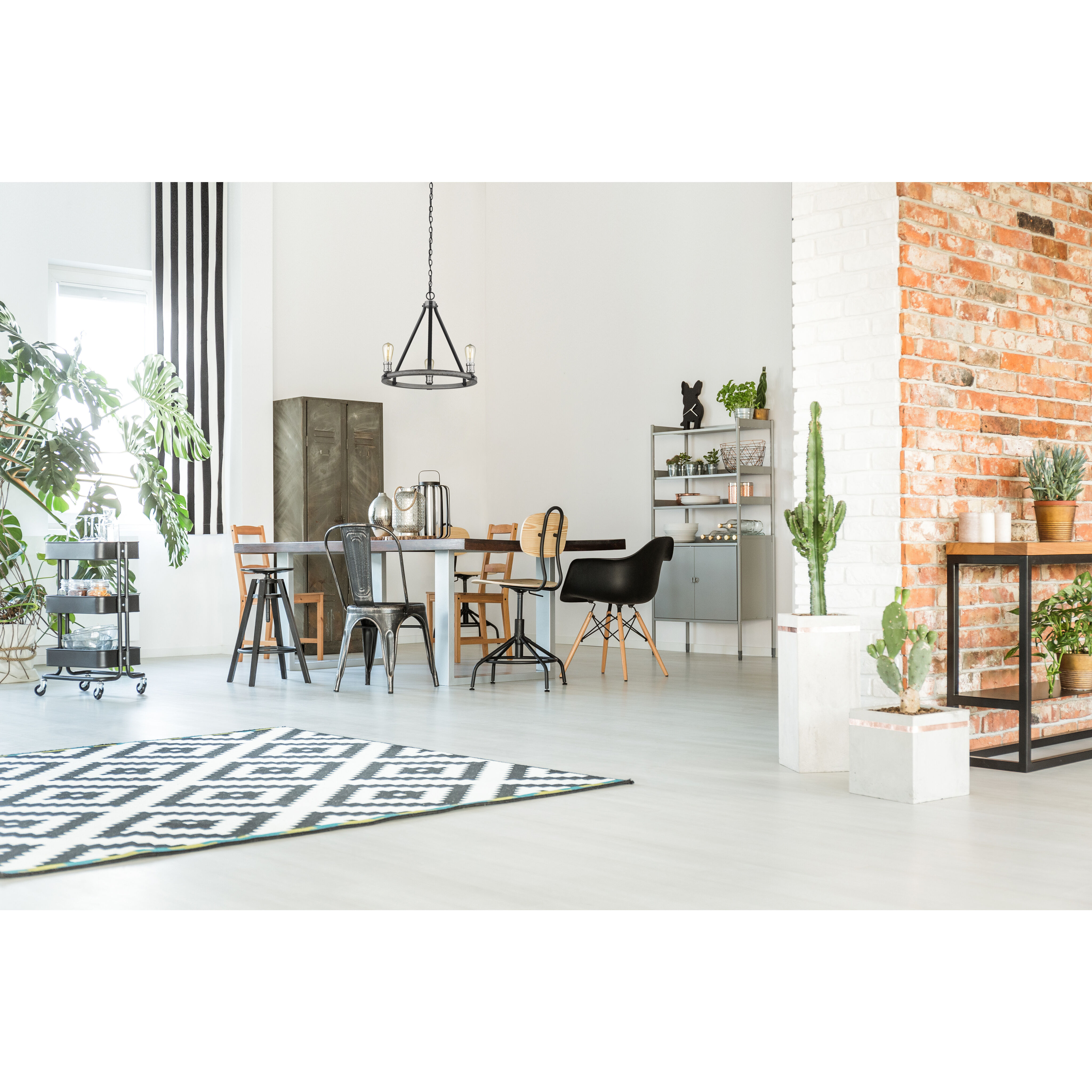 Kirkland 3 Light 20 inch Ashen Barnboard Chandelier Ceiling Light