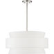 Fontana 5 Light 22 inch Brushed Nickel Pendant Chandelier Ceiling Light
