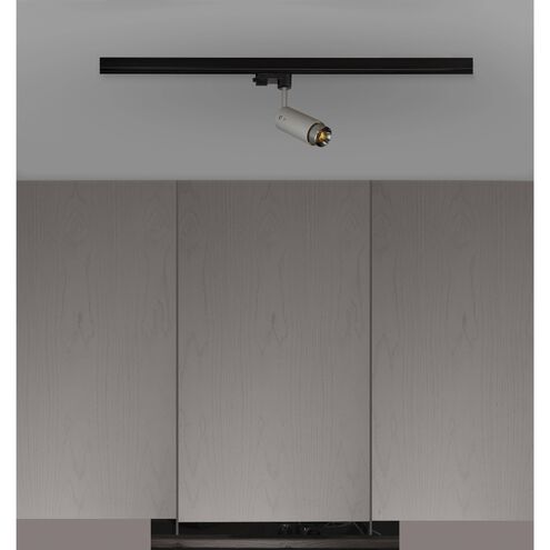Exhaust Track 1 Light 110-120 Stone / Steel Spotlight Ceiling Light