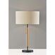 Hamilton 26 inch 100.00 watt Natural Wood / Black Metal Table Lamp Portable Light