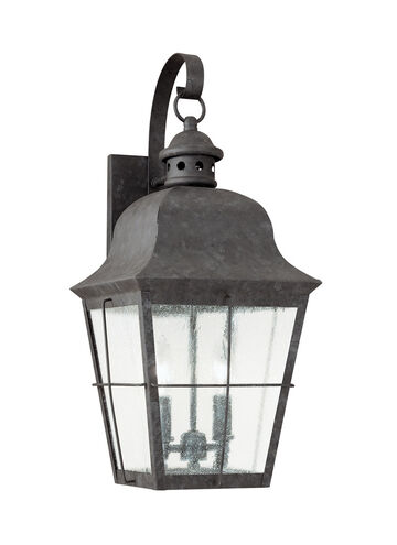 Chatham 2 Light 21 inch Oxidized Bronze Outdoor Wall Lantern
