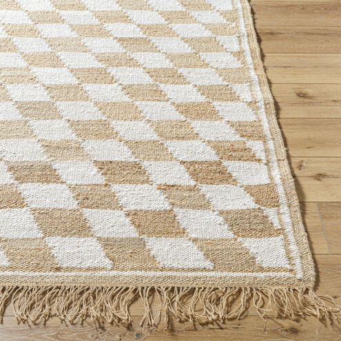 Kamey 36 X 24 inch Pearl/Natural/Camel Handmade Rug in 2 x 3