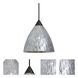Eve 1 Light Black Cord Pendant Ceiling Light