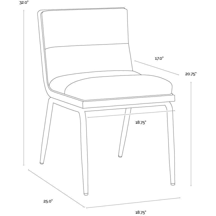 Abilene Polo Club Muslin Dining Chair, Set Of 2