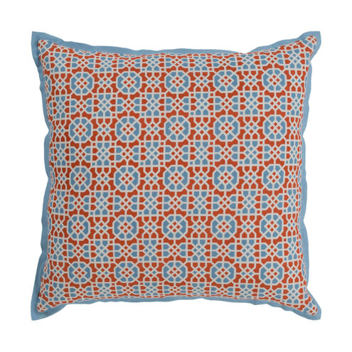 Francesco 22 X 22 inch Burnt Orange Pillow Kit, Square