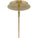 Dax LED 2 inch Heritage Brass Indoor Pendant Ceiling Light