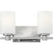 Karlie 2 Light 13.25 inch Chrome Vanity Light Wall Light
